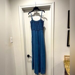 Pilcro Blue Denim Jumpsuit size small from Anthropolgie